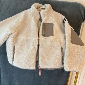 DKNY women’s jacket size XL color cream and gray accents